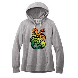 Rainbow Rattlesnake Women's Fleece Hoodie