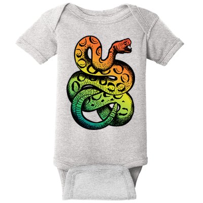Rainbow Rattlesnake Baby Bodysuit