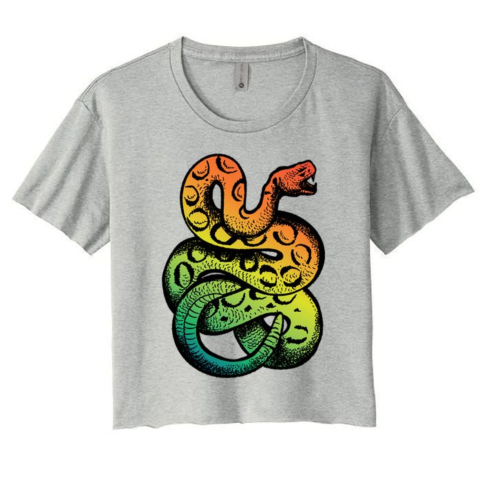Rainbow Rattlesnake Crop Top