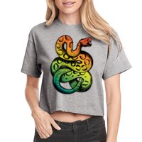 Rainbow Rattlesnake Crop Top