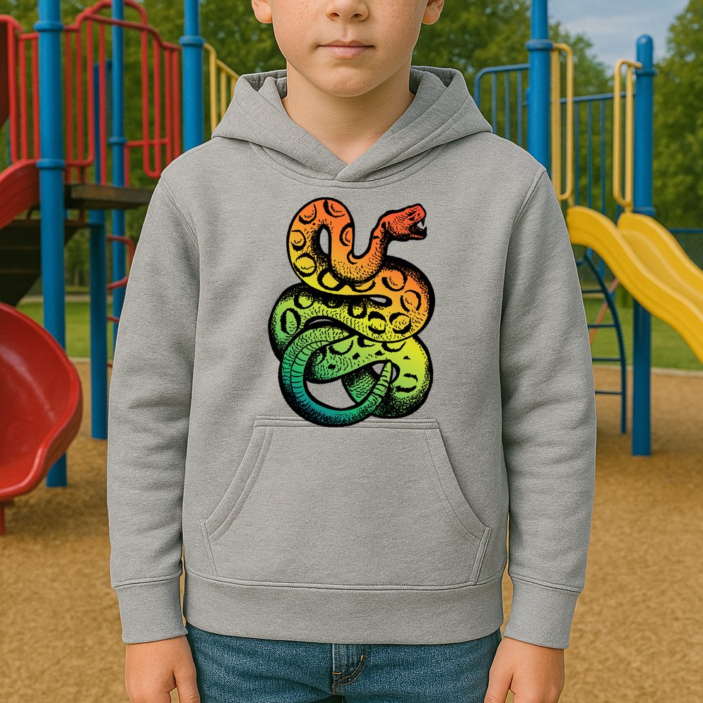 Rainbow Rattlesnake Kids Hoodie