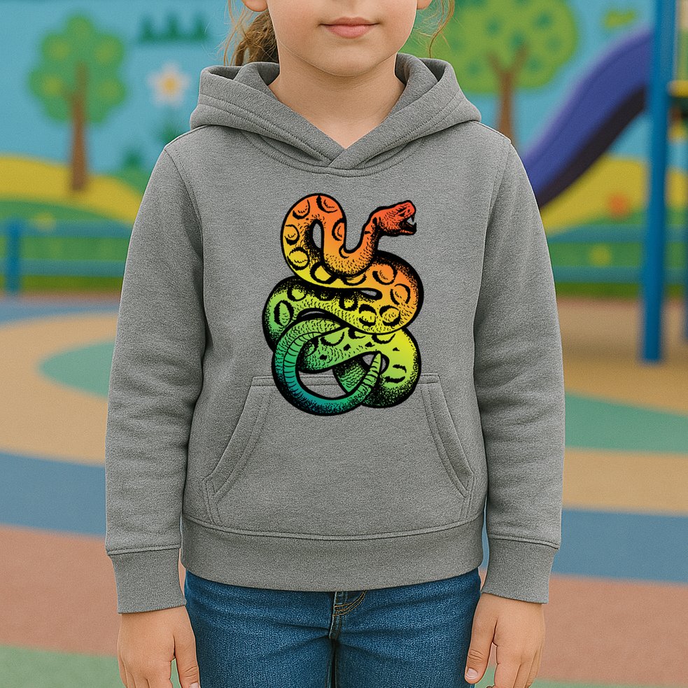 Rainbow Rattlesnake Kids Hoodie