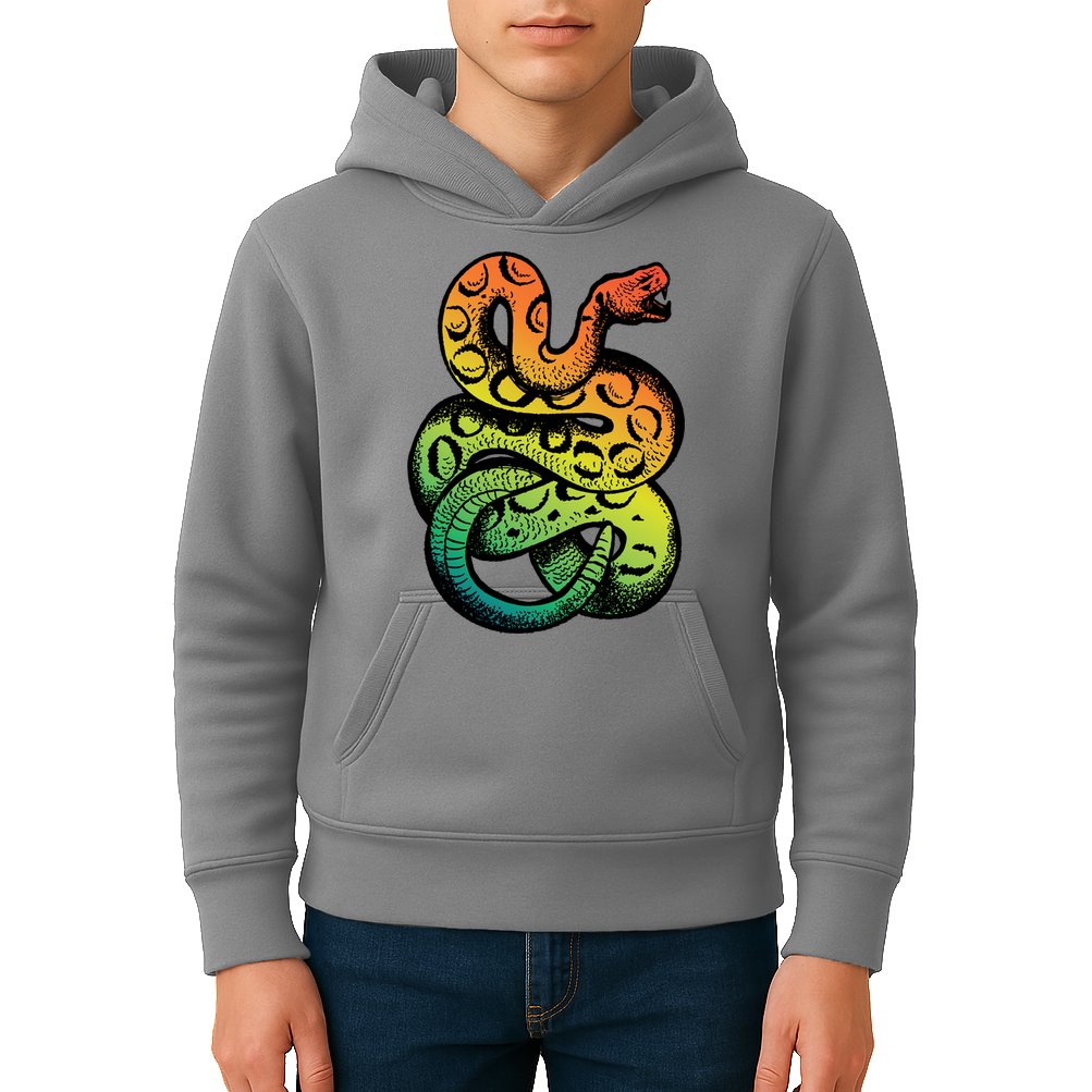 Rainbow Rattlesnake Kids Hoodie