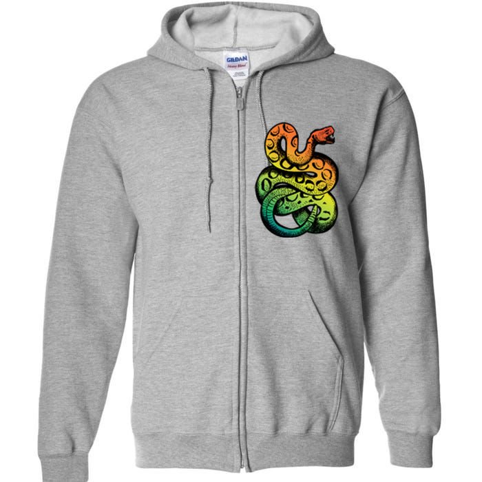 Rainbow Rattlesnake Full Zip Hoodie