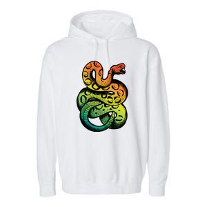 Rainbow Rattlesnake Garment-Dyed Fleece Hoodie