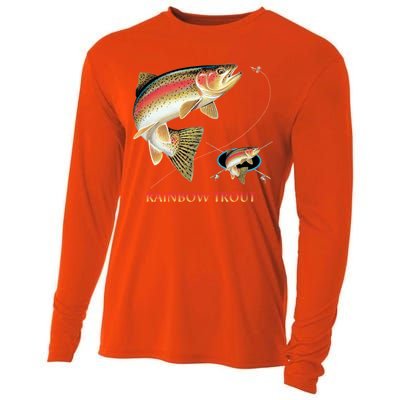 Rainbow Trout Fish Cooling Performance Long Sleeve Crew