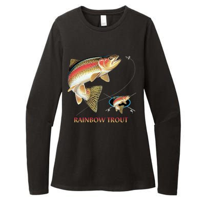 Rainbow Trout Fish Womens CVC Long Sleeve Shirt