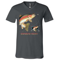 Rainbow Trout Fish V-Neck T-Shirt