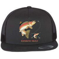 Rainbow Trout Fish Flat Bill Trucker Hat