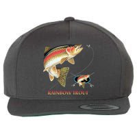 Rainbow Trout Fish Wool Snapback Cap