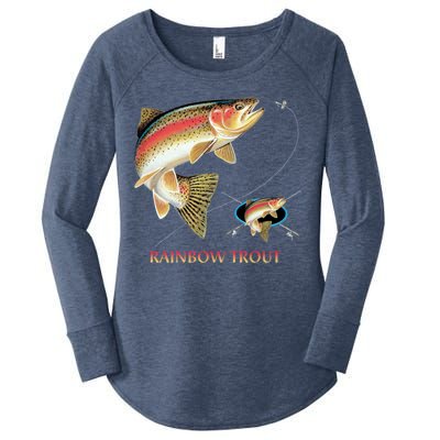 Rainbow Trout Fish Women's Perfect Tri Tunic Long Sleeve Shirt