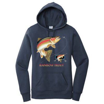 Rainbow Trout Fish Women's Pullover Hoodie