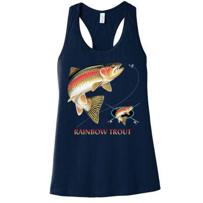 Rainbow Trout Fish Women's Racerback Tank