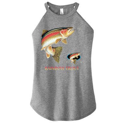 Rainbow Trout Fish Women's Perfect Tri Rocker Tank