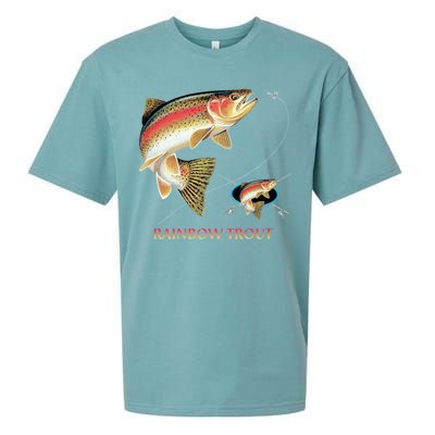 Rainbow Trout Fish Sueded Cloud Jersey T-Shirt