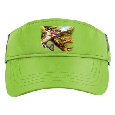 Rainbow Trout Fishing Adult Drive Performance Visor