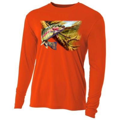 Rainbow Trout Fishing Cooling Performance Long Sleeve Crew