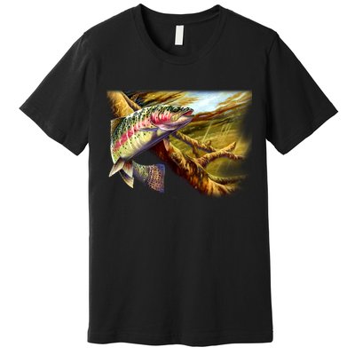 Rainbow Trout Fishing Premium T-Shirt