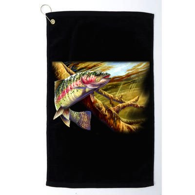 Rainbow Trout Fishing Platinum Collection Golf Towel