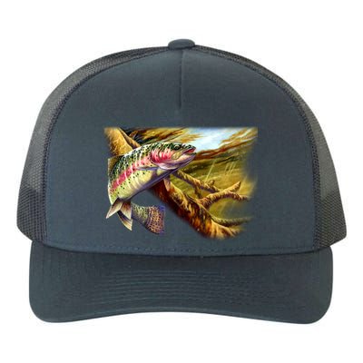 Rainbow Trout Fishing Yupoong Adult 5-Panel Trucker Hat