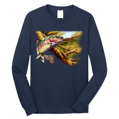 Rainbow Trout Fishing Long Sleeve Shirt