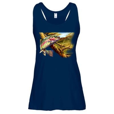 Rainbow Trout Fishing Ladies Essential Flowy Tank