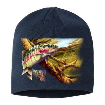 Rainbow Trout Fishing Sustainable Beanie