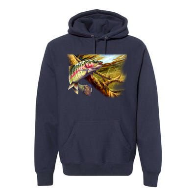 Rainbow Trout Fishing Premium Hoodie