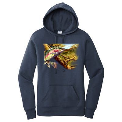 Rainbow Trout Fishing Women's Pullover Hoodie