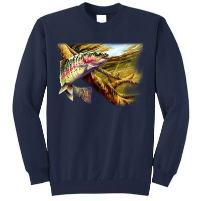 Rainbow Trout Fishing Tall Sweatshirt