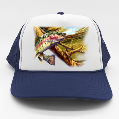 Rainbow Trout Fishing Trucker Hat