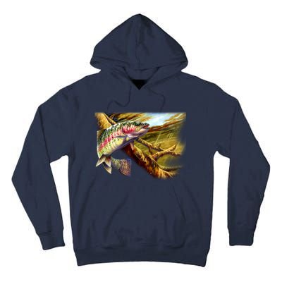 Rainbow Trout Fishing Tall Hoodie