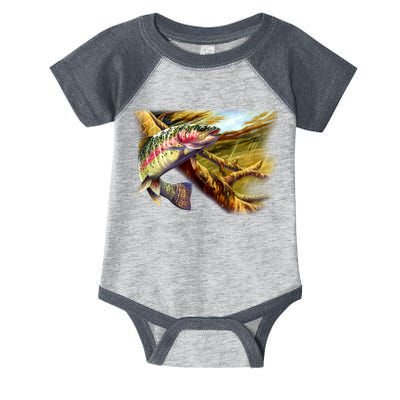 Rainbow Trout Fishing Infant Baby Jersey Bodysuit