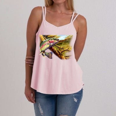 Rainbow Trout Fishing Women's Strappy Tank