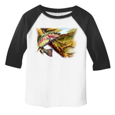 Rainbow Trout Fishing Toddler Fine Jersey T-Shirt