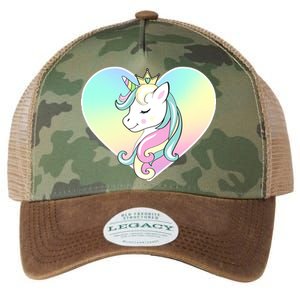 Rainbow Unicorn Heart Legacy Tie Dye Trucker Hat