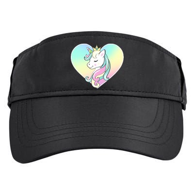 Rainbow Unicorn Heart Adult Drive Performance Visor