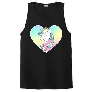 Rainbow Unicorn Heart PosiCharge Competitor Tank