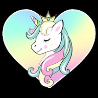 Rainbow Unicorn Heart Wool Snapback Cap
