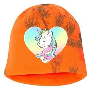 Rainbow Unicorn Heart Kati - Camo Knit Beanie