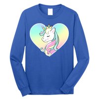 Rainbow Unicorn Heart Long Sleeve Shirt