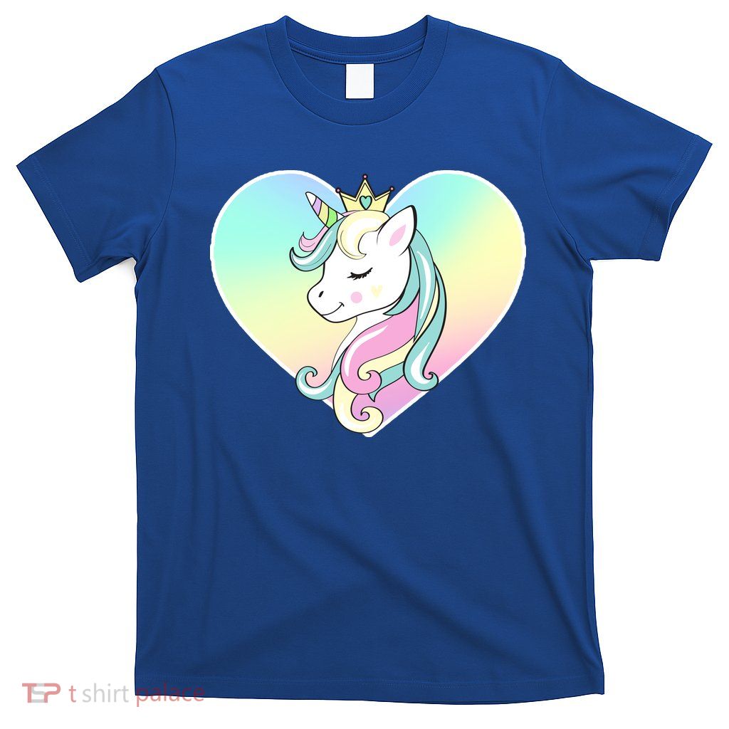 Rainbow Unicorn Heart T-Shirt