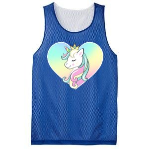 Rainbow Unicorn Heart Mesh Reversible Basketball Jersey Tank