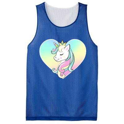 Rainbow Unicorn Heart Mesh Reversible Basketball Jersey Tank