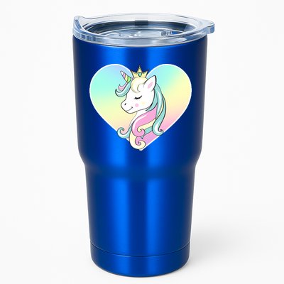 Rainbow Unicorn Heart Tumbler