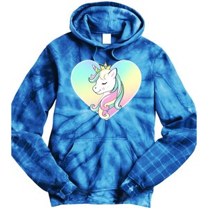 Rainbow Unicorn Heart Tie Dye Hoodie