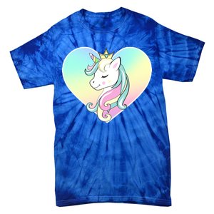 Rainbow Unicorn Heart Tie-Dye T-Shirt