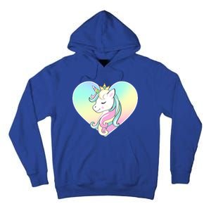 Rainbow Unicorn Heart Tall Hoodie