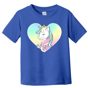 Rainbow Unicorn Heart Toddler T-Shirt