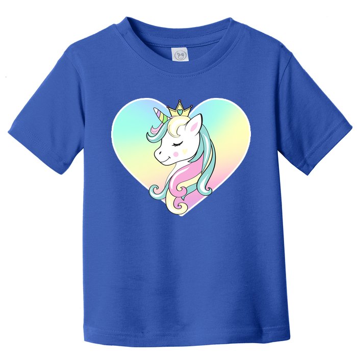 Rainbow Unicorn Heart Toddler T-Shirt